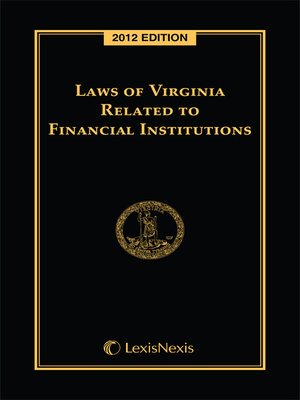 cover image of Laws of Virginia Related to Financial Institutions
